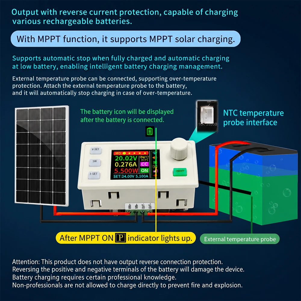 9A 220W DC Buck Boost Converte - огляд і ціна Drone Solar Charger