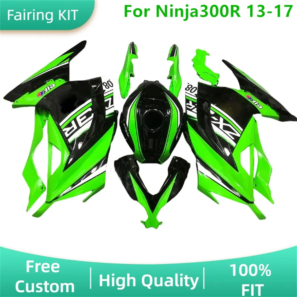 

Fit for Kawasaki Ninja300R 13 14 15 16 17 EX300R 2013-2015 2016 2017 ABS Fairing Kit Road Racing Body Repair Aftermarket Parts