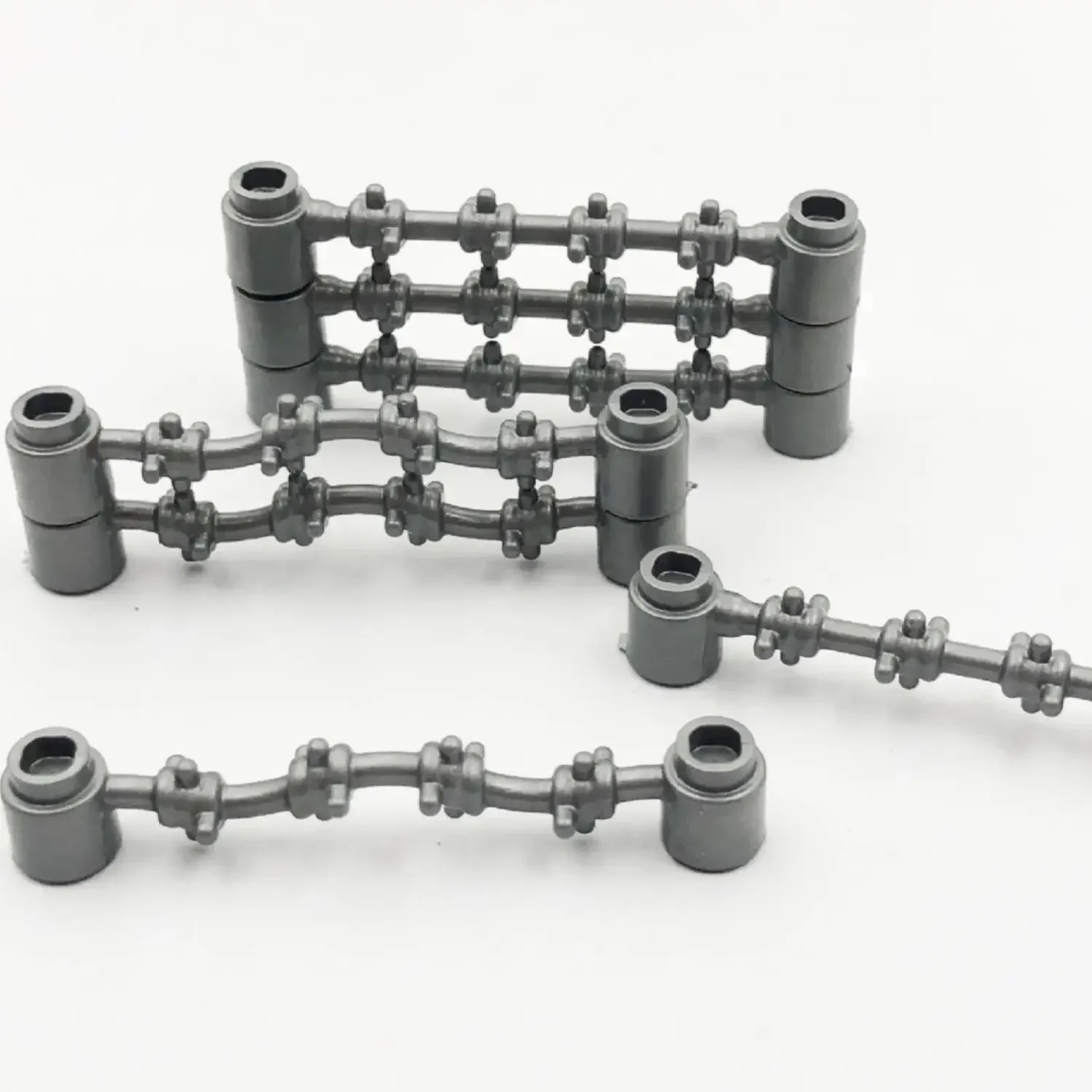 Moc 10 pçs parte tijolos cena militar 1x6 guardrail cerca blocos de construção conjunto castelo casa campo batalha partícula diy brinquedos presente do miúdo