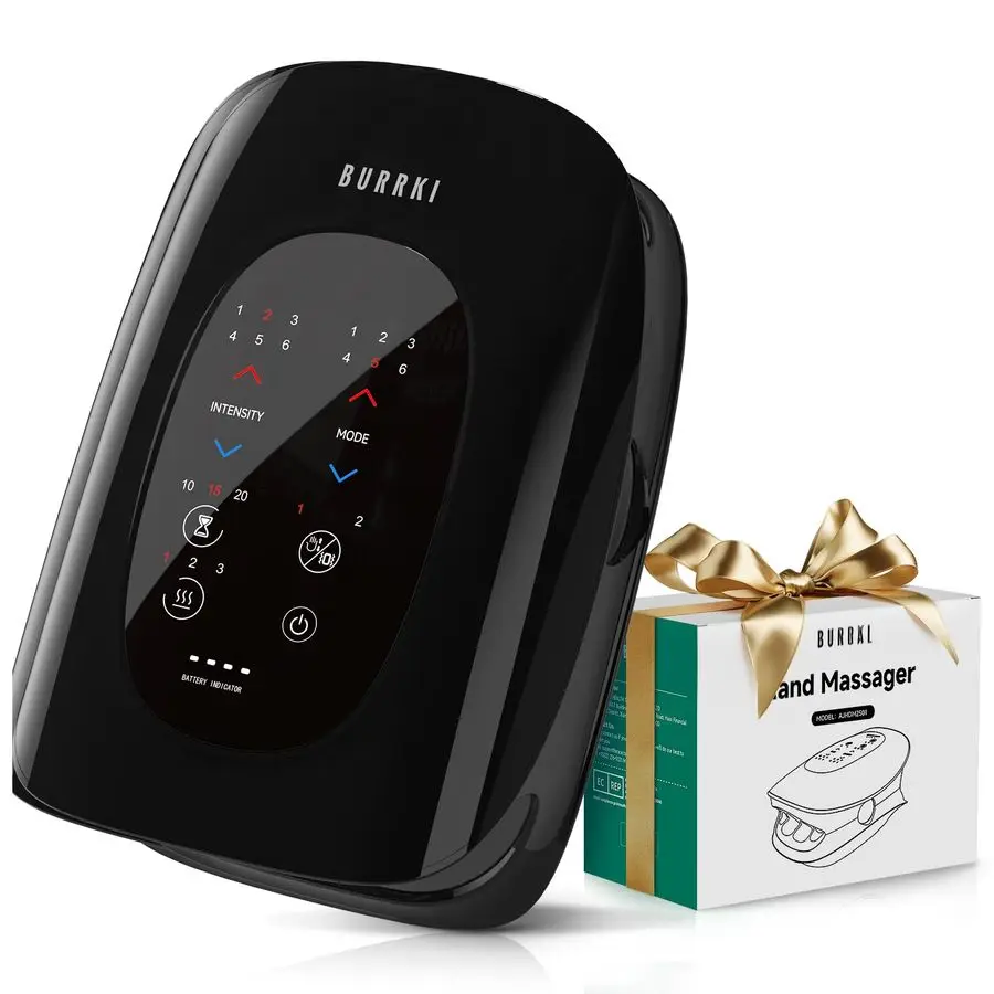 

Massager for Arthritis and Carpal Tunnel, Cordless Hand amp Wrist Massager with Heat and Finger Stretching Massage, 6 Modes 6 In