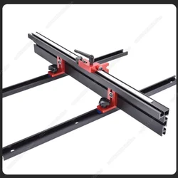 Router Table Fence Aluminum Multi T-Track Table Saw Profile Fence Woodworking T-Slot Miter Track Connector 30 Type