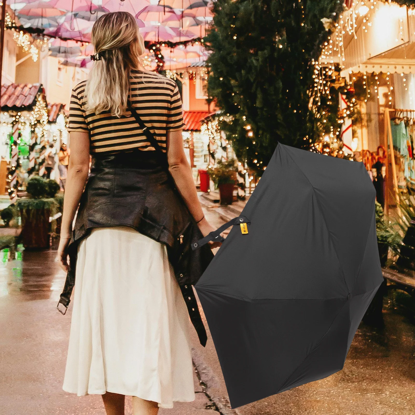 

Mini Sun Umbrella Compact Foldable Rain Protection for Travel Outdoor Uv Shield Portable Lightweight Shade for Men