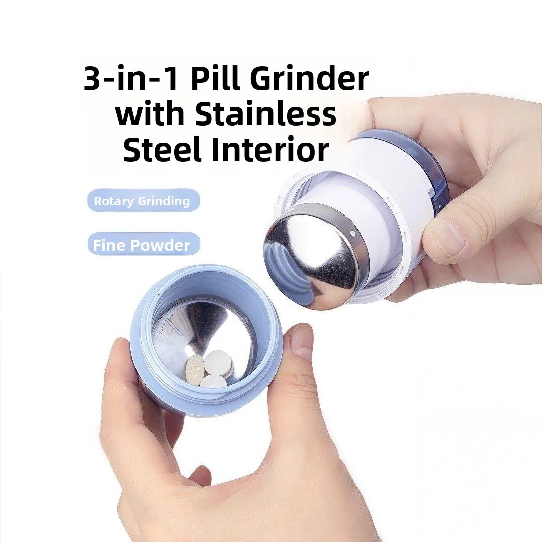 

Small Stainl Steel Medicine inder Baby Infant Home Use Pill Cutter Poer inder Storage Box Cru Tablets