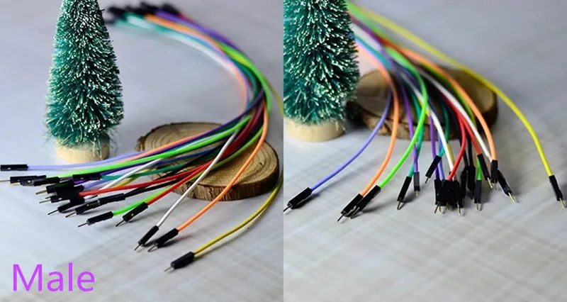 10 stücke 1P Super Weiche Silikon Dupont Kabel Für Arduino 5/10 cm 20 cm 2,54mm Pitch männlich Weiblich Dupont Jumper Draht 22/24AWG Gold Platte – Detail 6