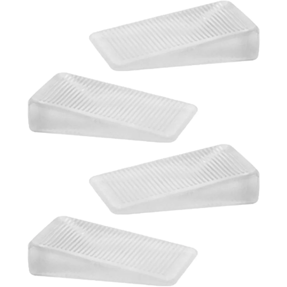 4 Pcs Balance Pad Furniture Foot Rubber Adjustable Refrigerator 4pc Couch Risers Cabinet Bumpers Clear