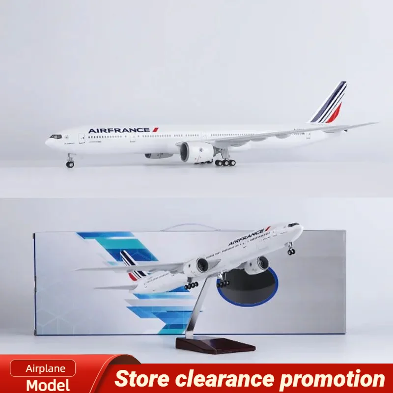 

47CM 1/157 Scale 777 B777 Aircraft Air France Airlines Model W Light and Wheel Landing Gear Plastic Resin Plane Toy F Collection