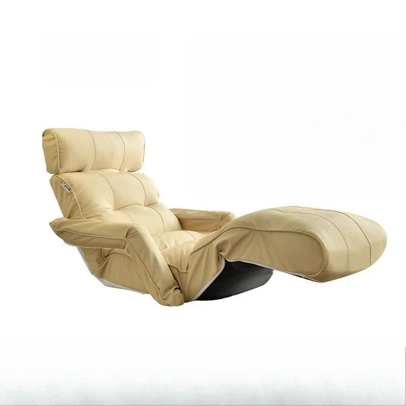 Japanese-style foldable single recliner, suitable for bedroom balcony bay window leisure back chair