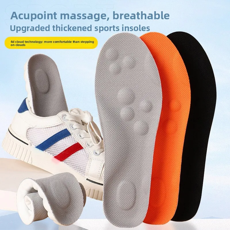 

Latex Sport Insoles Soft High Elasticity Shoe Pads Orthotic Breathable Deodorant Shock Absorption Cushion Arch Support Insole