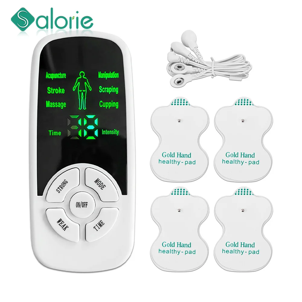 6 Modi Zehner Massage gerät ems Puls Körper massage gerät Massage gerät mit Elektroden pads Muskels timulation Puls Elektro estimulador