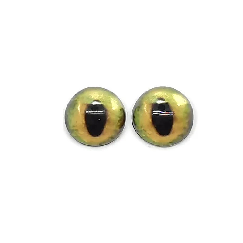 Cabochões de vidro artesanais para diy, 24pcs, 6mm, 8mm, 10mm, 12mm, olhos de gato, brinquedos, venda especial