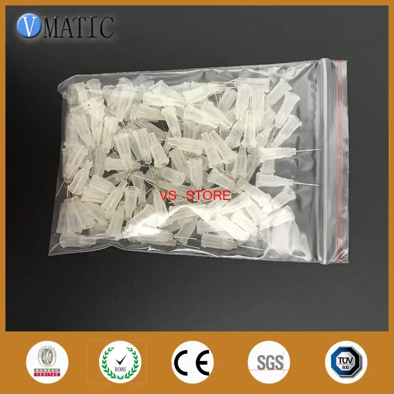 Free Shipping 27G Dispensing Needle Tips 0.5" Length 100 Pcs Dispense Needles Liquid Dispenser Needle 1/2 Inch