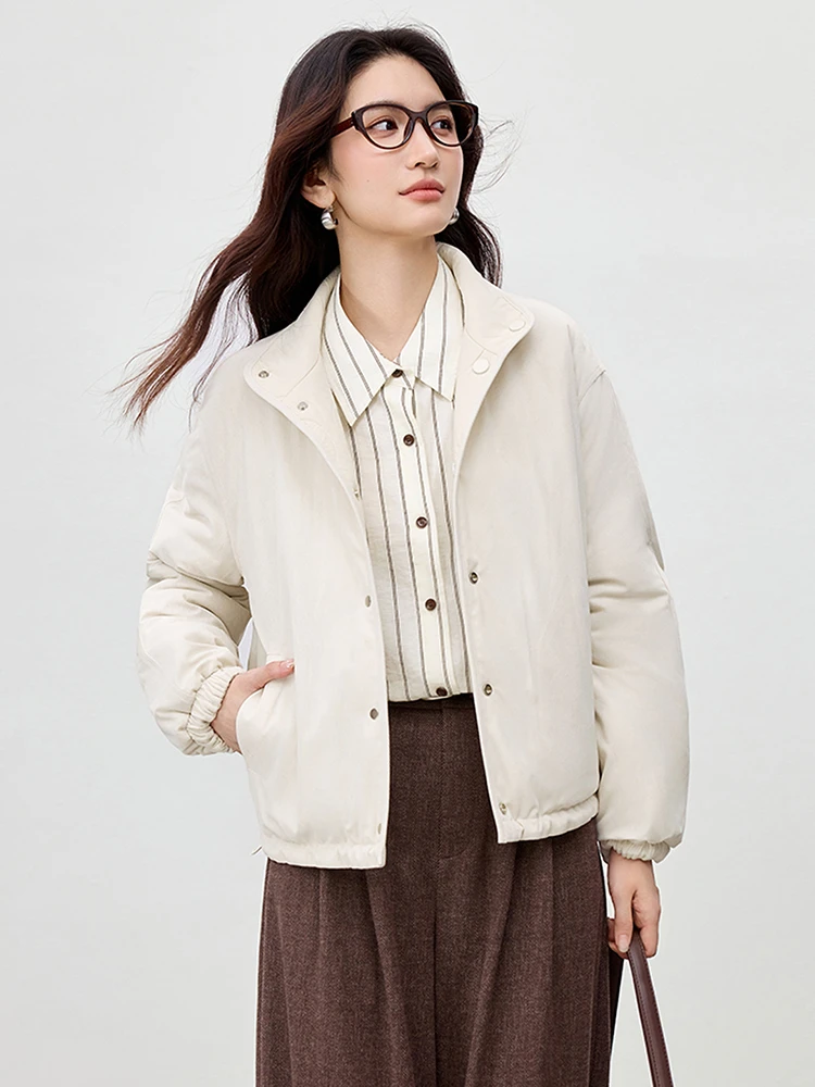 

SENTUBILA Double Face Reversible Quilted Parka for Women 2025 Winter Warm Padded Coat Versatile Casual Daily Outerwear 154WB2173
