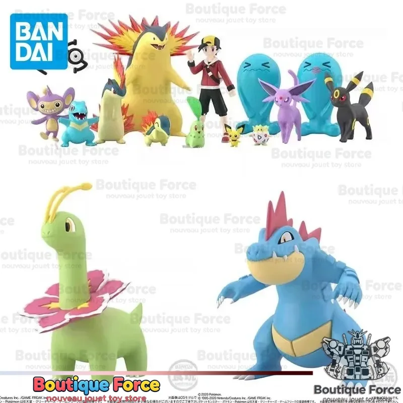 bandai-pokemon-shokugan-scale-world-ethan-meganium-feraligatr-action-figure-toy-for-kids-collectible-model-gift-anime-series