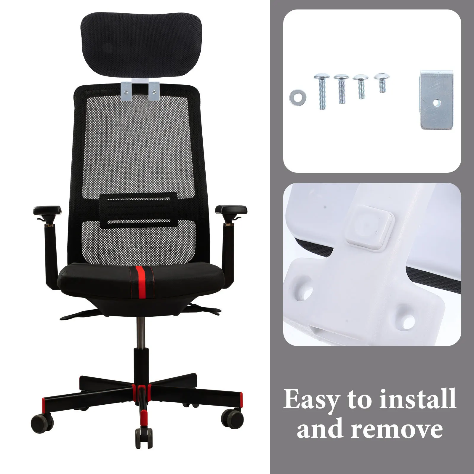 Adjustable Headrest for Office Computer Chair Ergonomic Neck Support Accessory Computer Chair Headrest