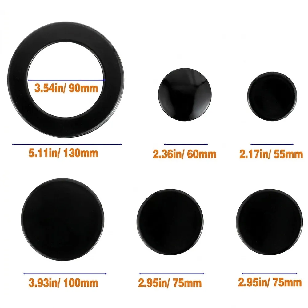 130/100/75/75/55mm Cooker Hat Set Stove Lid Upgraded Oven Gas Hob Burner Crown Flame Cap For SABAF Burner Cap Stove Gas Stove