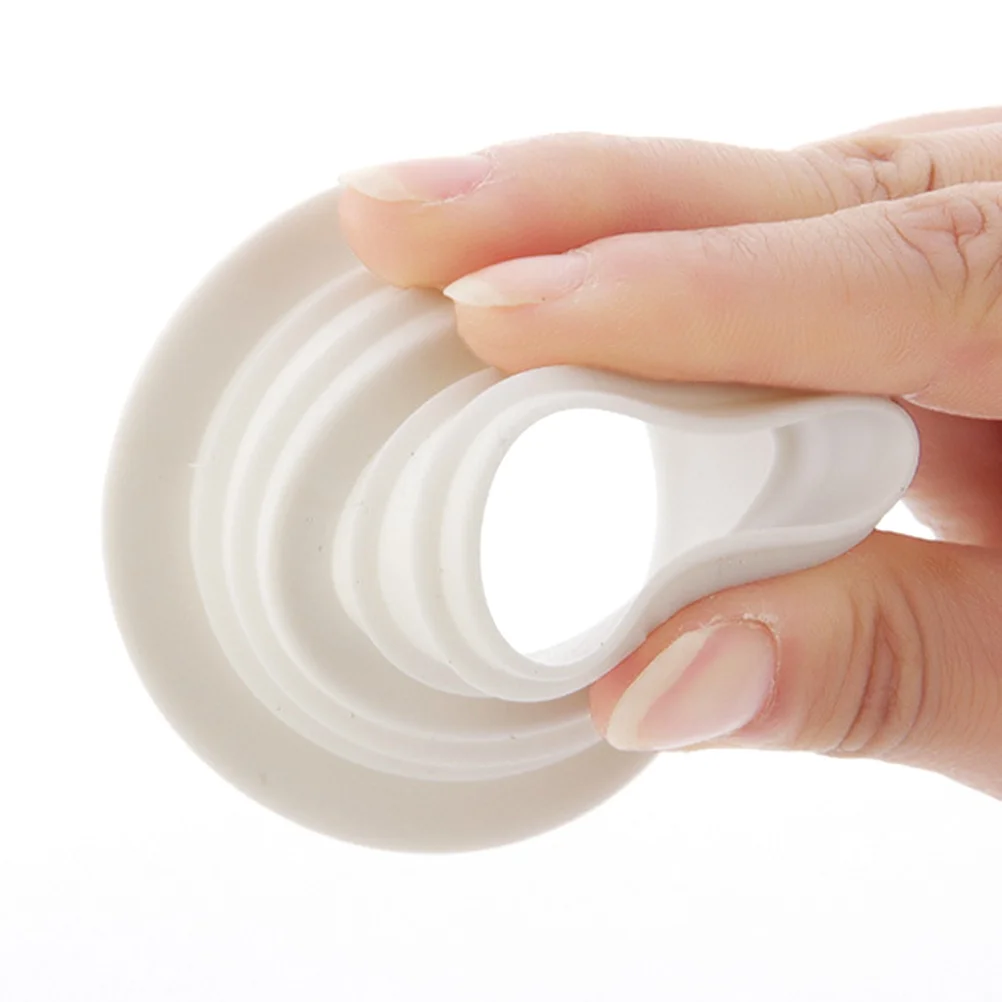 

5Pcs Sewer Pipe Seal Tpr Silicone Deodorant Plug Kitchen Washing Machine Drain Connector White Sewer Seal Sealing Plug