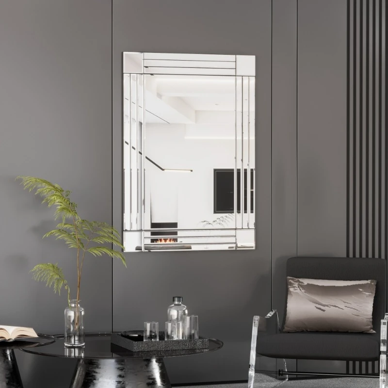 

24x33.2 Inches Bathroom Mirror Large Wall-Mounted Home Decoration Luxury Bathroom Mirror Vanity Luxury Bathroom Home Furniture