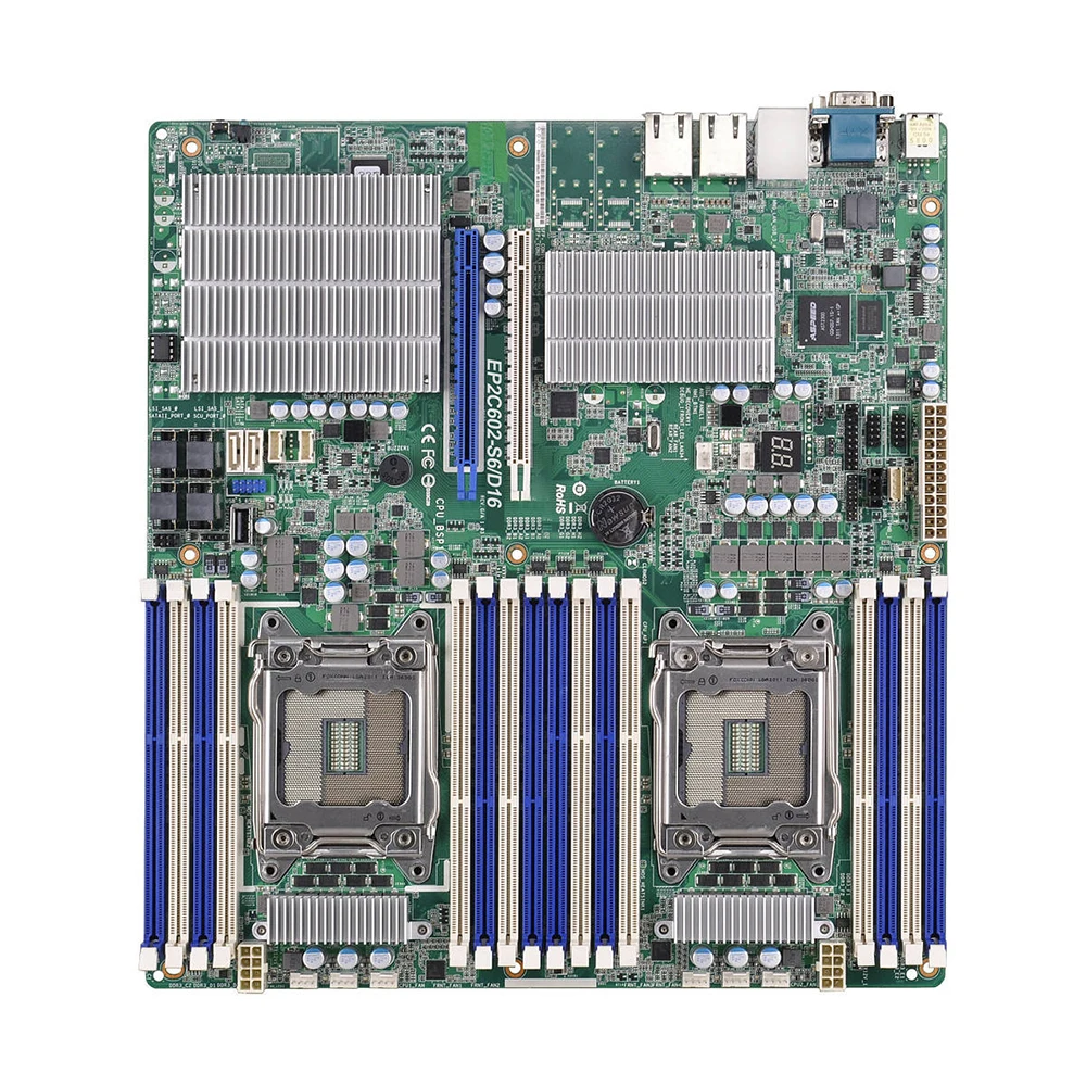 

EP2C602-S6/D16 For ASRock Rack Dual CPU Workstation Motherboard LGA2011 ECC E5-1600*/2600 V2