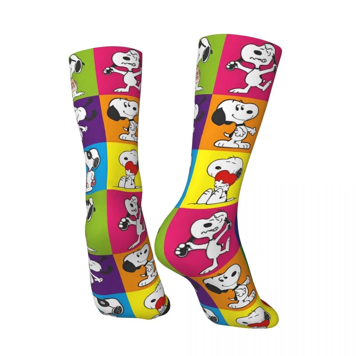 SNOOPY Cartoon (2)-bayingimg Socks Autumn Stockings Funny Men Soft Breathable Socks Pattern Climbing Anti Skid Socks