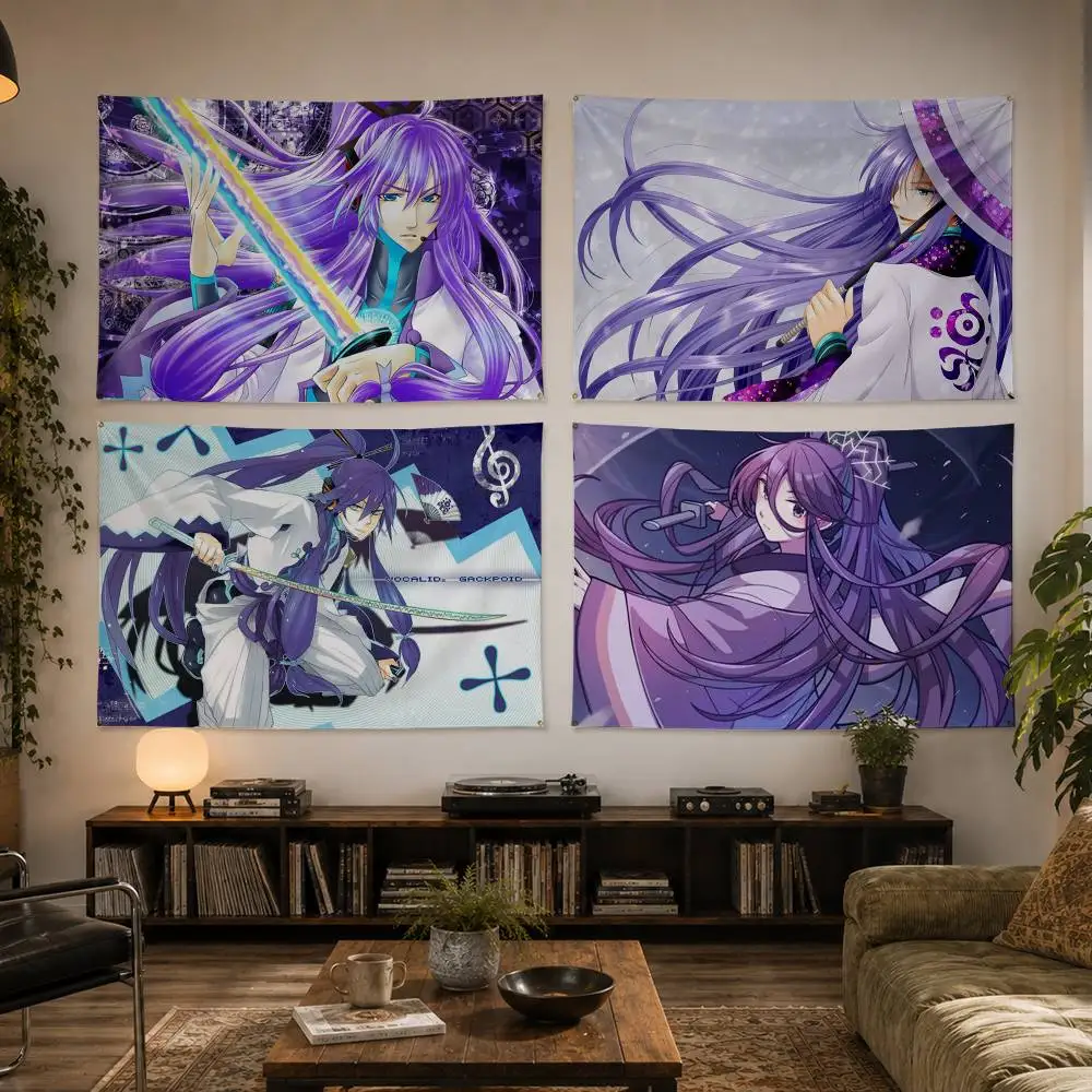 

Cute K-Kamui Gakupo Flag Digital Printing Banner for Garage Wall Out Door Decoration
