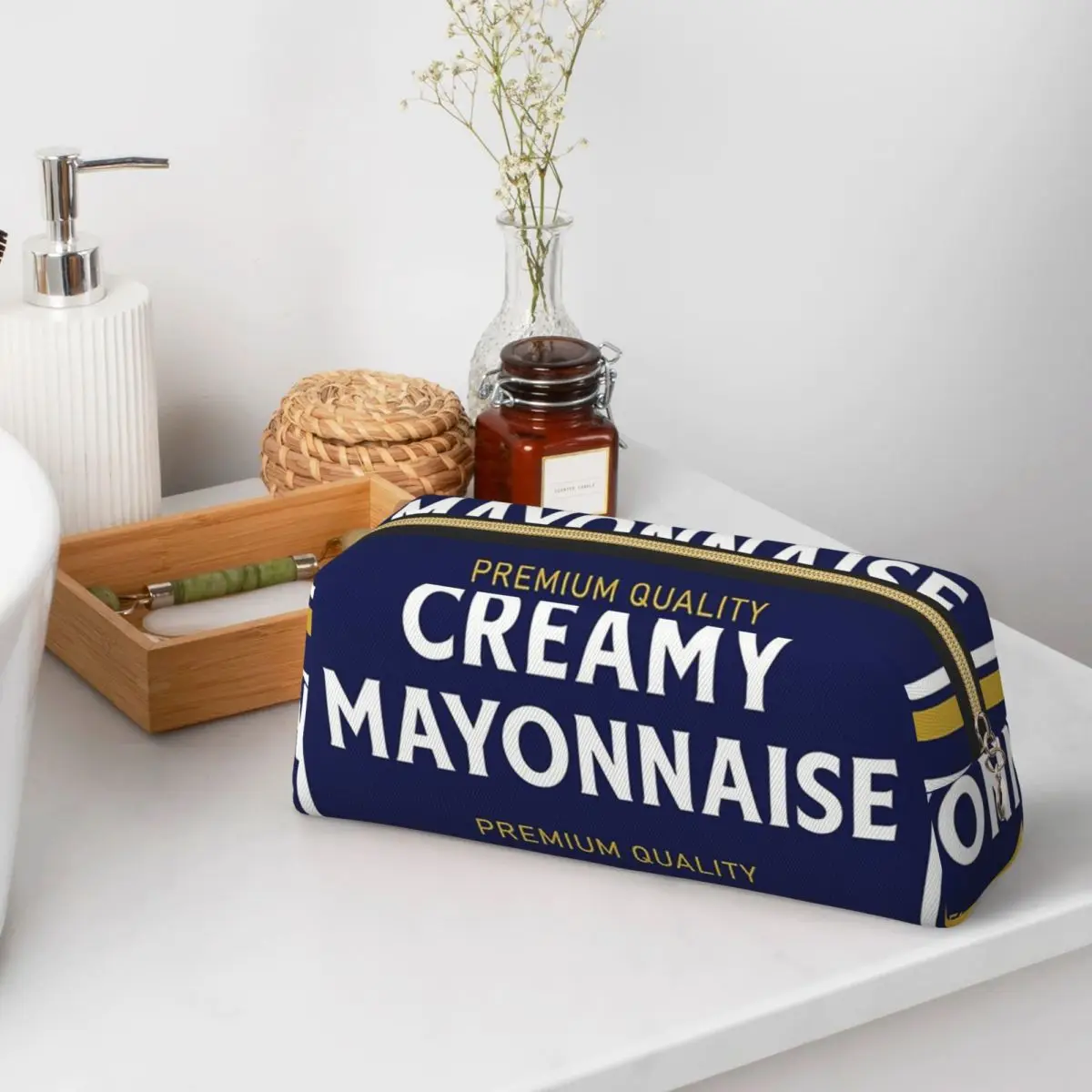 Mayonnaise Halloween 2023 Costume Family Group Matching Couple Ketchup Mustard Mayo Pencil Cases for Student Gifts Pen Box