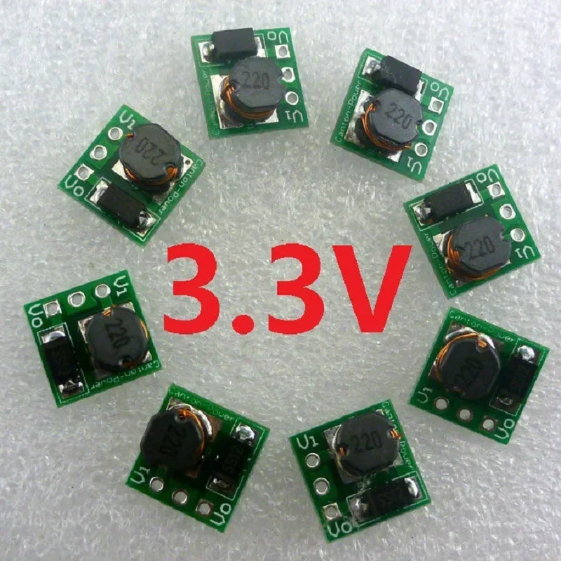 8 Pcs 500MA 0.8-3.3V to 3.3V DC DC Boost Switch Power Supply Module