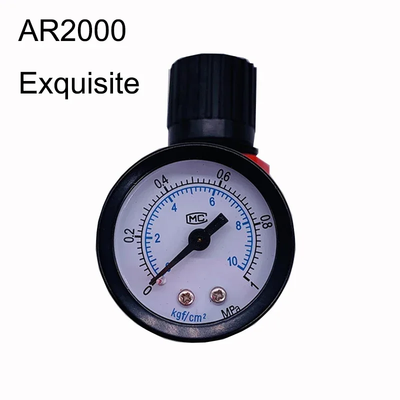 Pressure Regulating Valve Precision Reducing  AR2000 1/4'' 1/2'' 1/8'' 3/4'' 3/8'' Port Thread  Gauge And Bracket