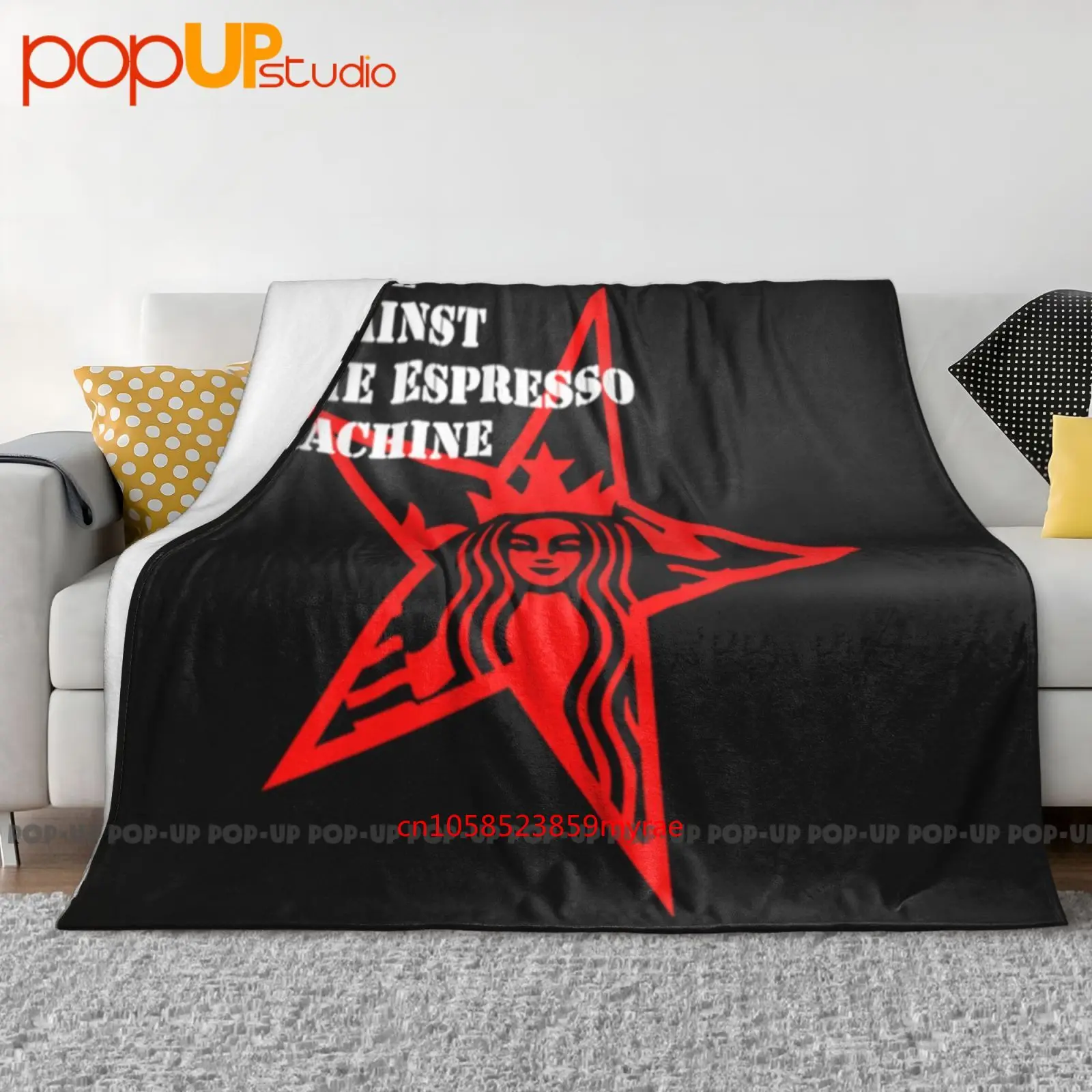 Rage Against The Espresso Machine Ultra-Soft Blanket Quilt Winter Sofa Cover Bed Covers