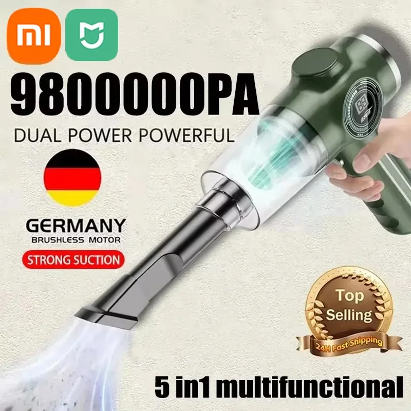 Xiaomi Mijia 9800000Pa 5in1 Draadloze Auto Stofzuiger Draagbare Vacuüm Handheld Elektrische Apparaat Reiniger Voor Auto Naar Huis