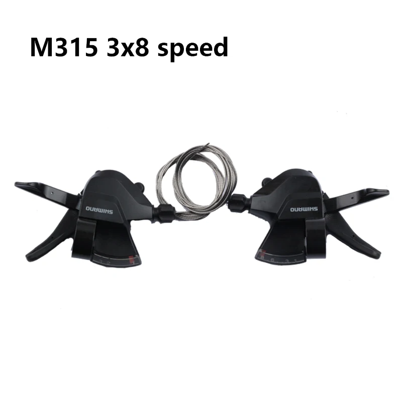 SHIMANO Altus SL-M315 2s / 3s / 7s / 8s / 2x7s / 2x8s / 3x7s /3x8s Shifter Trigger Set Rapidfire Plus w/Shifter Cable Original