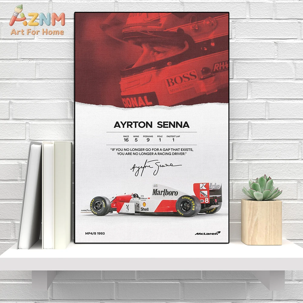 aznm-Картина-на-холсте-без-рамы-с-Айртоном-Сенной-в-mclaren-mp4-8-1993-года-постер-с-мотивационной-цитатой-о-легенде-Формулы-1-для-автоспорта