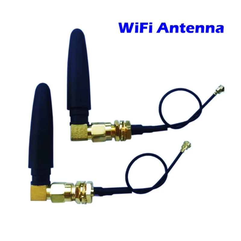 WiFi Antenna 3dBi 2400-2500MHz SMA Male Elbow Connector Mini Direction 48mm Suitable for Zigbee Antenna Dropship