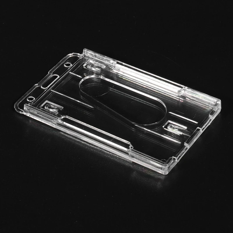 ที่ใส่ป้ายพลาสติกแข็งแนวตั้งแบบ3X 10X6cm ใสหลายช่องรหัสบัตรคู่