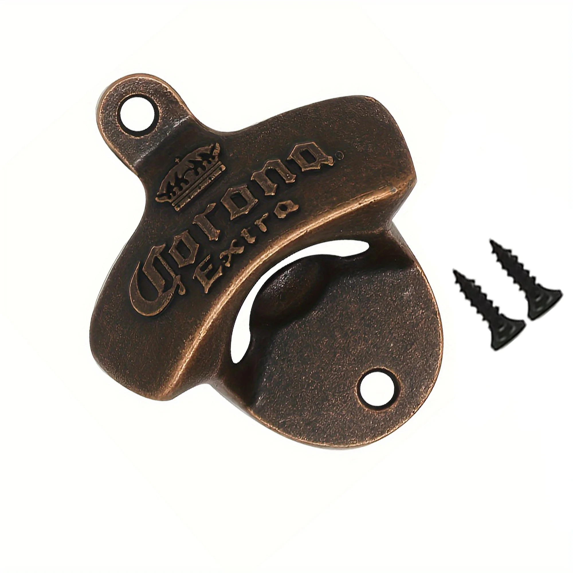1/2/5/10pcs Vintage Beer Bottle Opener Wall Mount Antique Metal Hardware with Mount Screws for Outdoor Rustic Bar Accessories