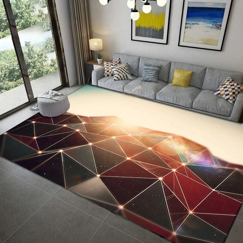 Geometric Pattern Carpet Kitchen MatEntrance Doormat Bedroom Large Area Decoration Rug Living Room Carpet Office Lounge Mat image 3