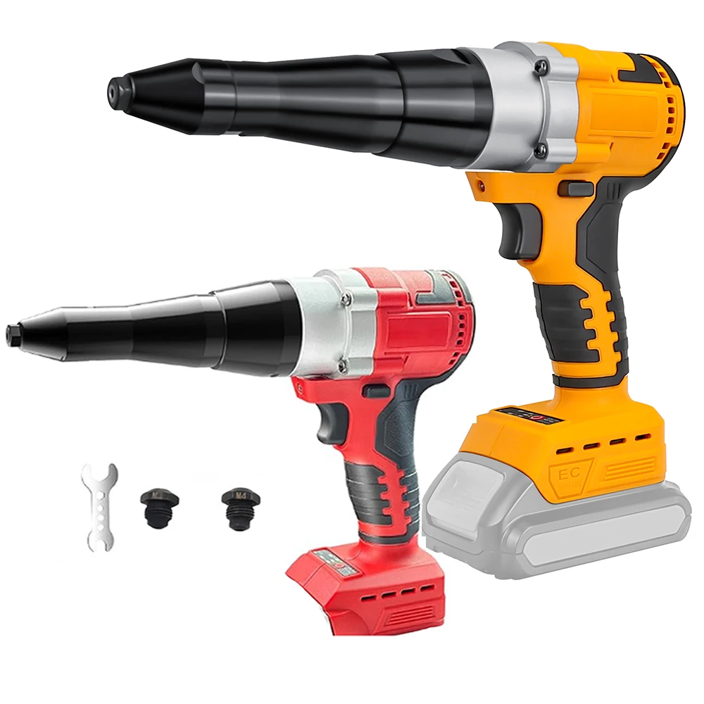 Electric Riveter Gun Power Tools 2.4-5.8mm Drill Insert Screwdriver Automatic Nail Remover for Milwaukee /Dewalt 18V Battery