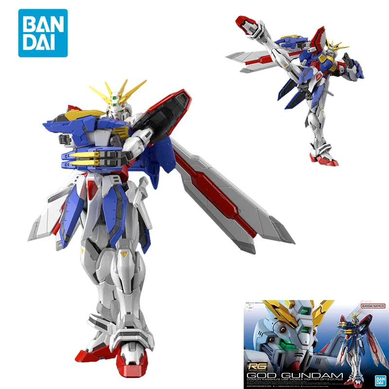 Consegna Diretta Spot Bandai Originale Anime Da Collezione GUNDAM Modello RG 1/144 DEO GUNDAM Action Figure Giocattoli di Montaggio Per I Bambini