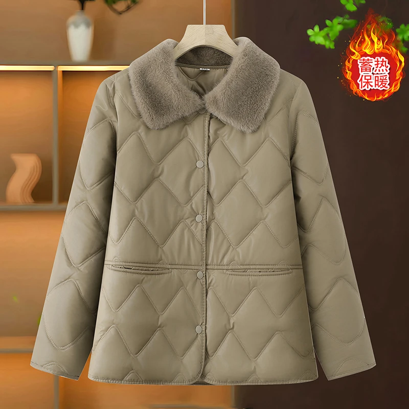 

Parkas Women Jacket New Autumn Winter Down Waterproof Cotton Coat Femme Stand-up Collar Casual Short Warm Outerwear Ladies