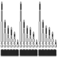 18PCS High-Magnetic Screwdriver Drill Bit Set Anti-Slip Magnetic Electric Screwdriver 25 50 65 70 90 150mm Impact Screw Driver