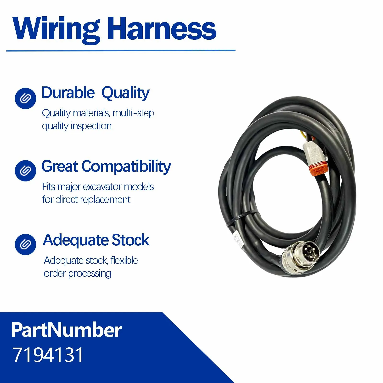 7194131 Wiring Harness For Bobcat S130 S50 S160 S220 S250 S300 S330 751 753 763 773 863 864 873 883 963 S770