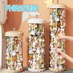 PET Stuffed Toy Storage Basket Kids-Simple PP Plastic Clear Transparent Storage Box for Dolls for Wardrobe Use