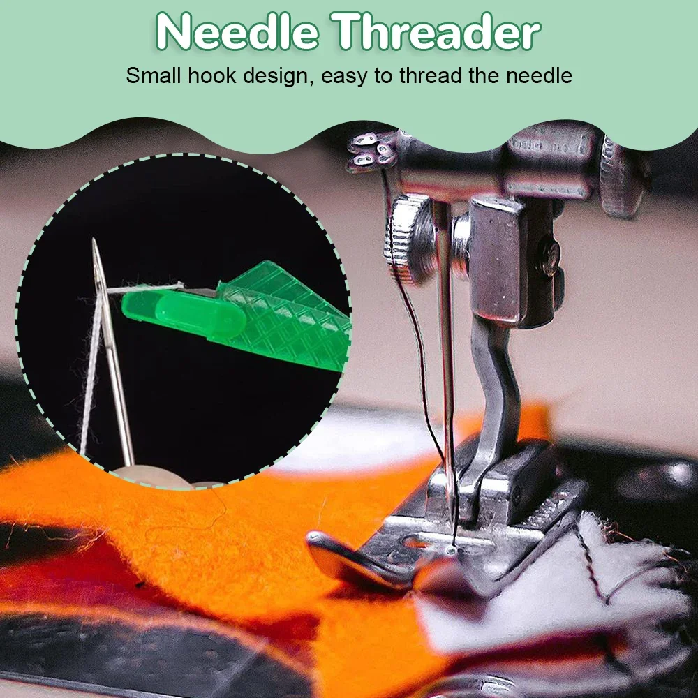 1/3PCS Auto Needle Threader Wire Loop Fish Type DIY Simple Threader for Sewing Embroidery Machine Simple Needle Fast Threader