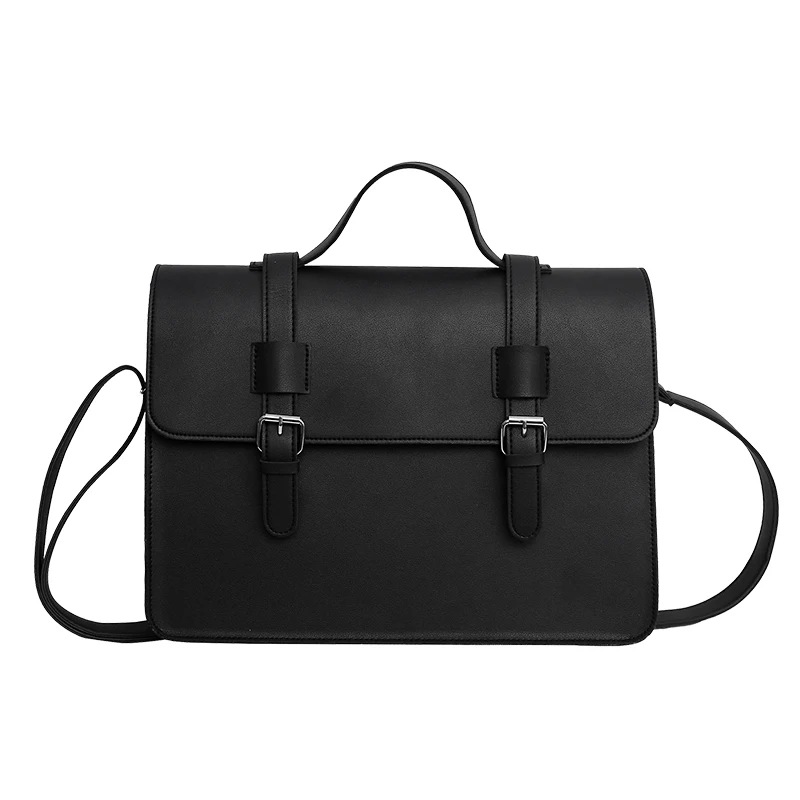 

Japanese Sle Large Capaci Busin Women's Crossbody Bag Casual Multi-Functional JK Bapa Soft Surface PU Leather