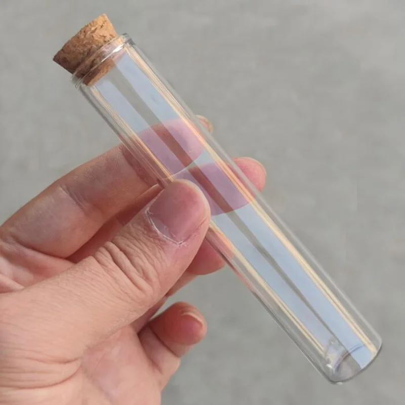 22*120mm 30ml Dragees Glass Jars Little Glass Bottle Test Tube Empty perfume Container DIY Crafts Candy Bottle Wedding Gift