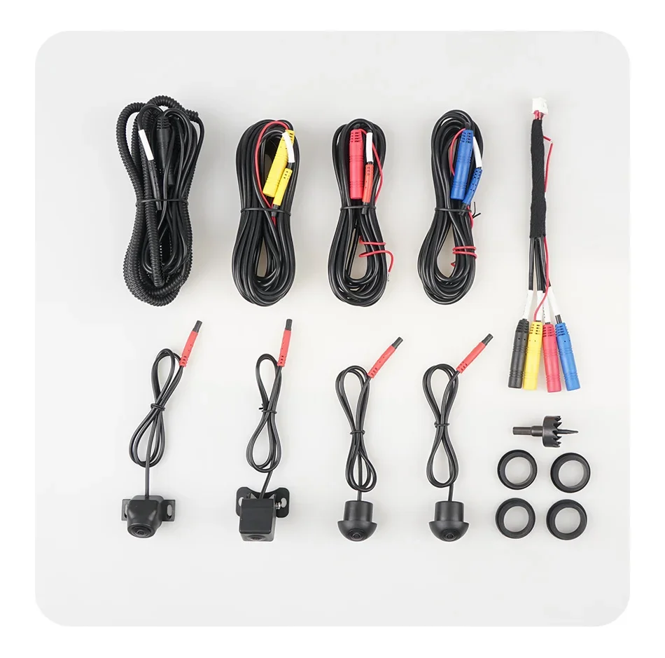 

360 Panorama Camera Car Bird View System 4 Camera Rear/Front/Left/Right 360 Camera for Android Car Radio (Not sold separately)