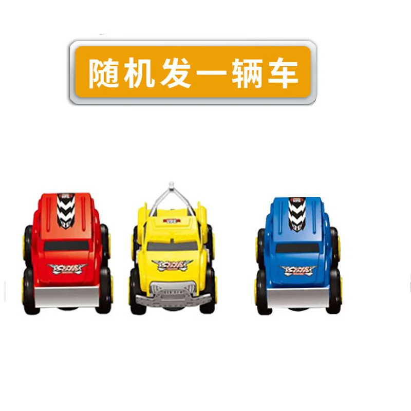 Fajny, zmontowany samochodzik na torze, napęd inercyjny, z odciągaczem, zawieszenie, nie zderza się, antygrawitacyjny, magnetyczny samochodzik na torze dla dzieci.