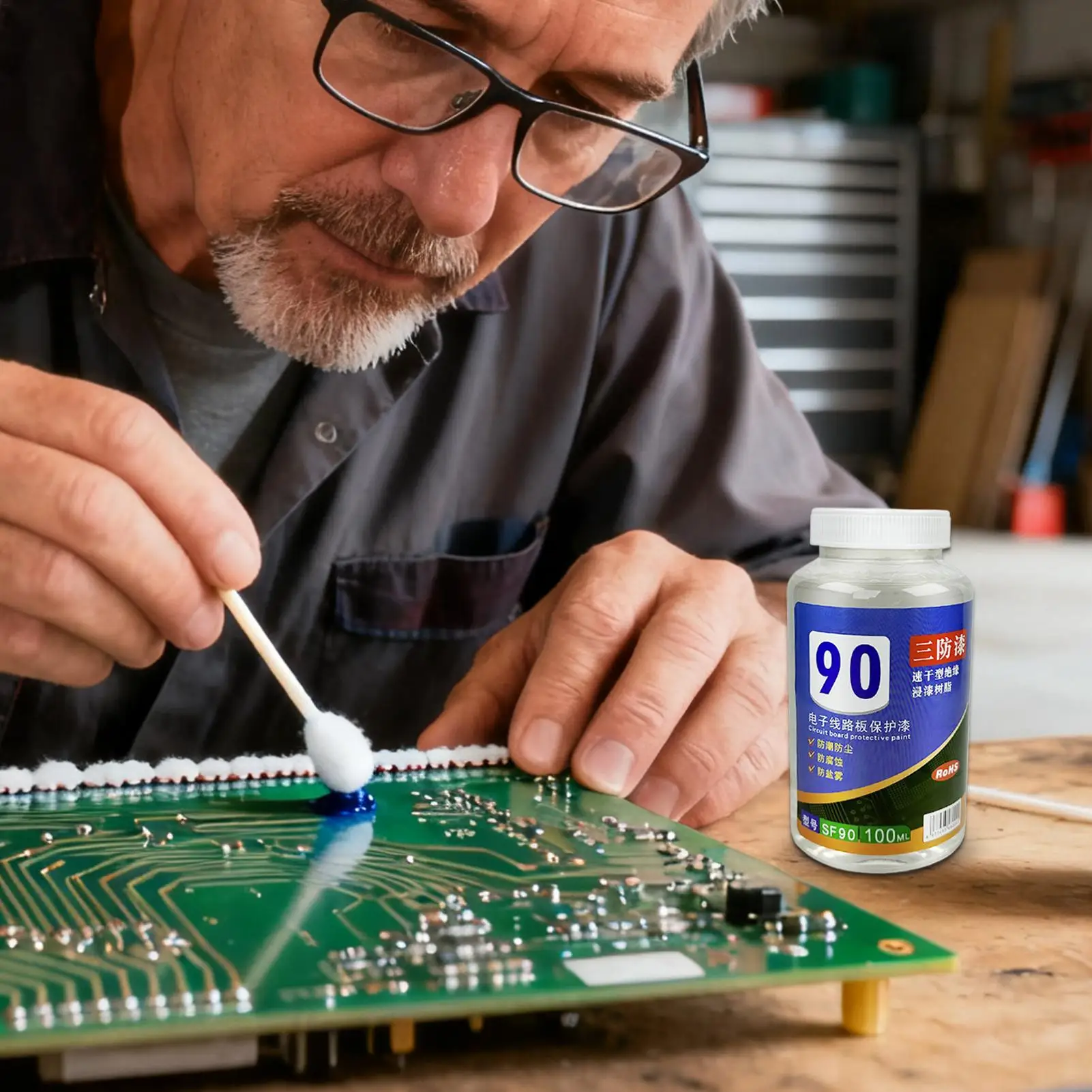 100ml/250ml PCB Insulating Varnish Electronic Potting Compound PCB Waterproof Clear Conformal Coating Circuit Board Repair Paint