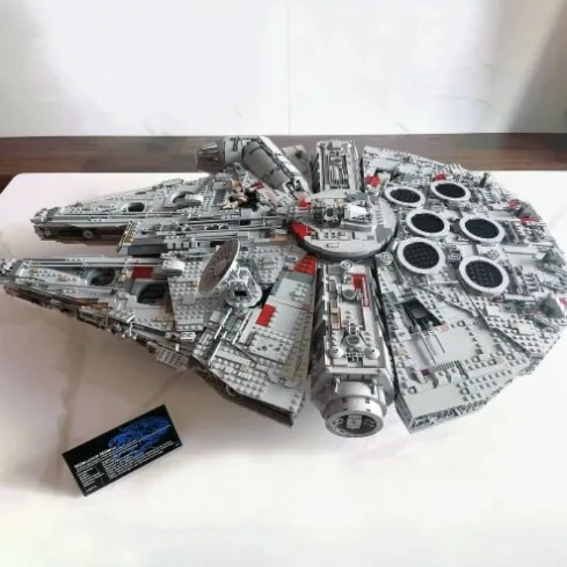 MINISO el gran barco Millennium Falcon bloques de construcción compatibles 75192 05132 juguetes para niños regalos de cumpleaños y Navidad