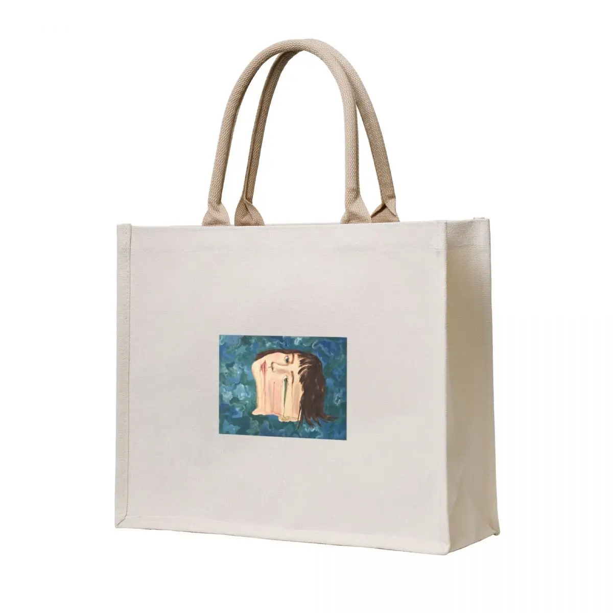 

Abstract Melting Portrait Tote Bag female bag shopper bag women canvas bags for women Gift