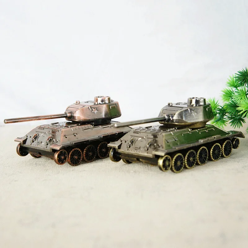 Vintage Metal Cannon Model Home Desktop Decorations Retro War Tank Craft, Children's Toy, Warriors Napoleon Cannon Tank Replica